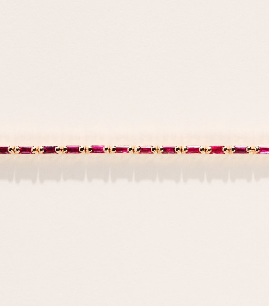 Suzanne Kalan rose gold ruby tennis bracelet, UK version