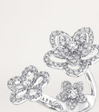 Graff White Gold Diamond Wild Flower Ring (British brand)