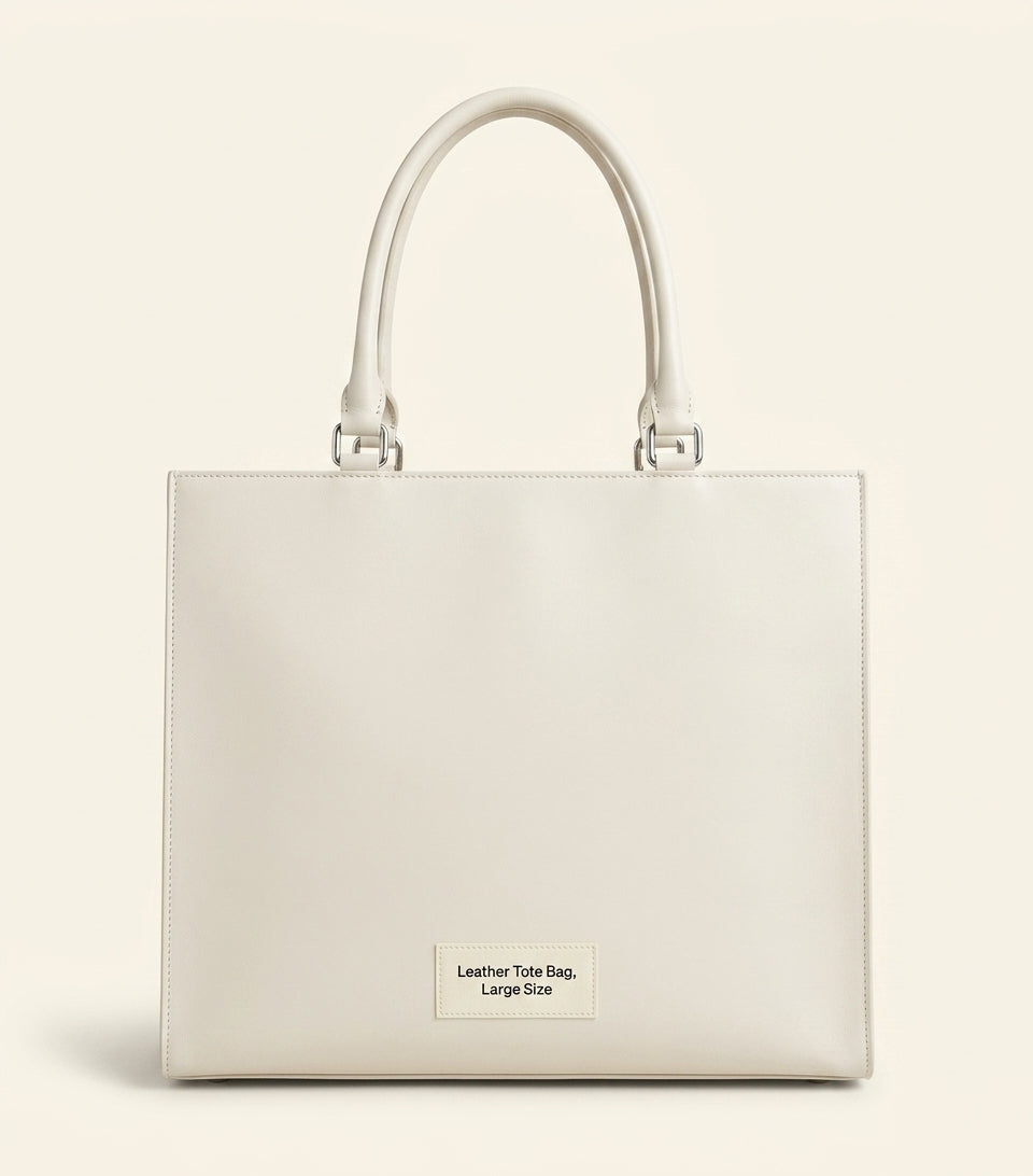Balenciaga large leather Le City tote bag, imported from the UK