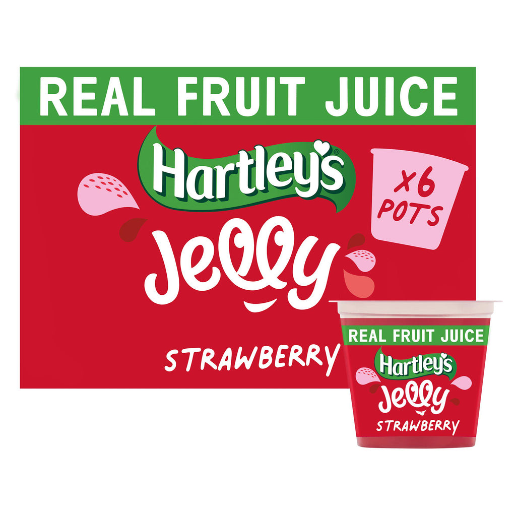 Hartley's Strawberry Jelly Pot Multipack 6x125g