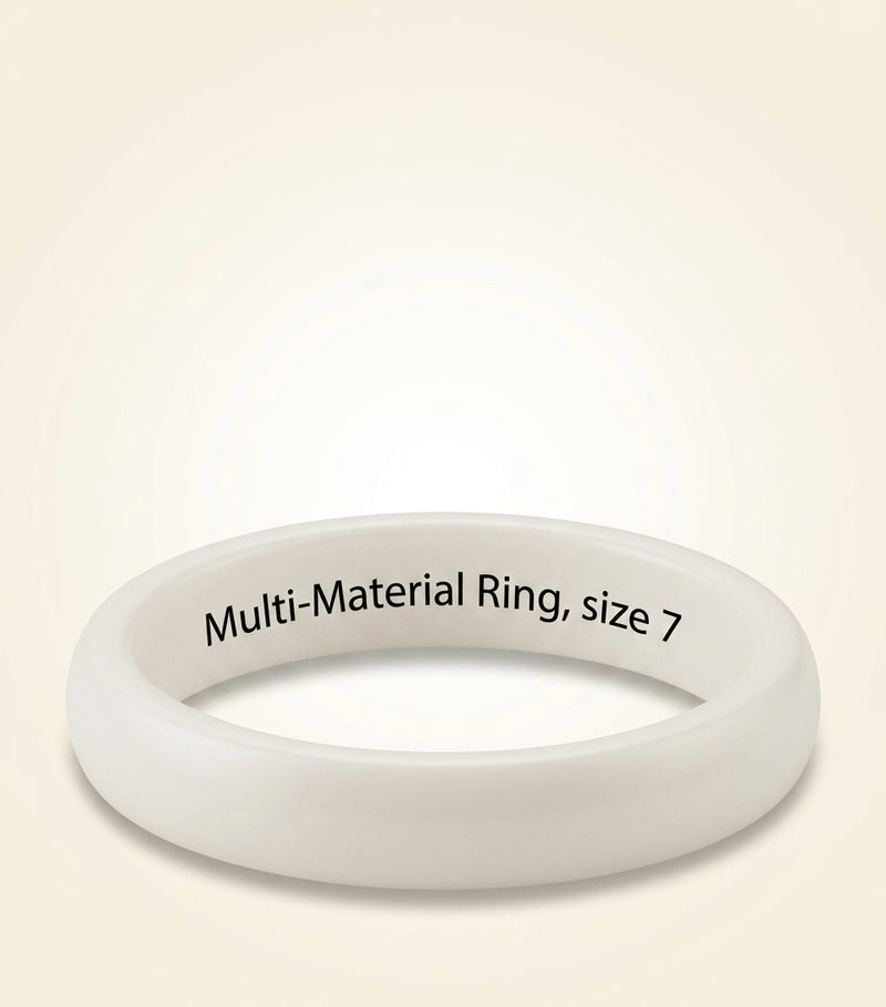 Cartier Trinity ring white gold ceramic diamond, imported from the UK