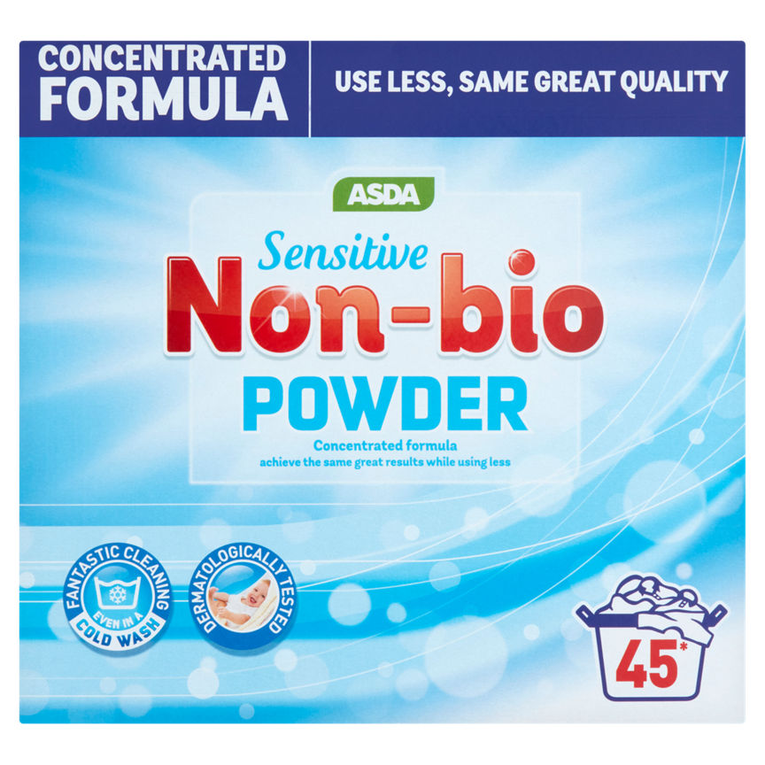 ASDA Asda Sensitive Non-Bio Powder 2.25kg