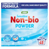ASDA Asda Sensitive Non-Bio Powder 2.25kg GOODS ASDA   