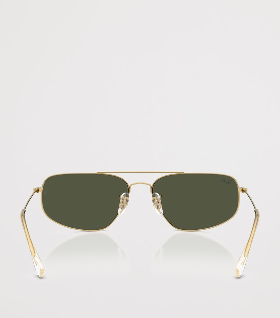 Ray-Ban rectangle aviator sunglasses with metal frame - British product