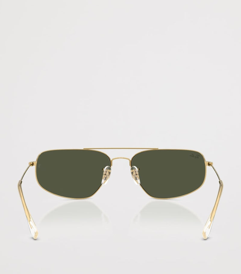 Ray-Ban rectangle aviator sunglasses with metal frame - British product