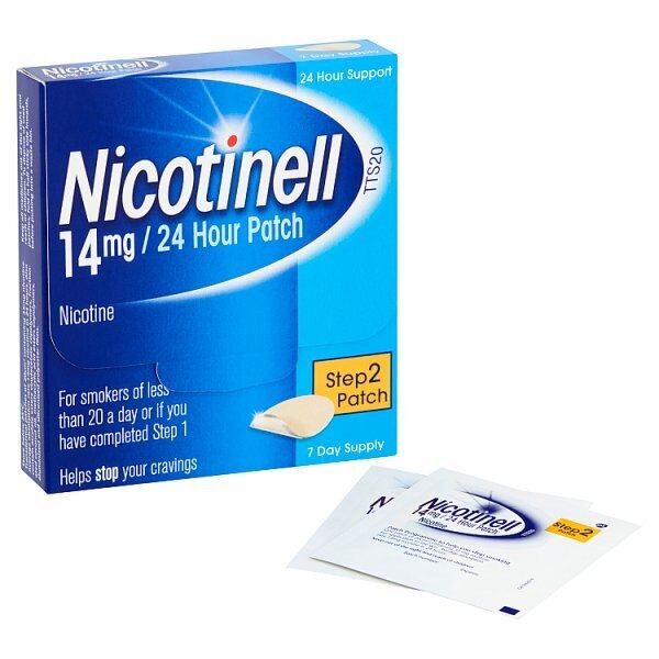 Nicotinell 14mg/24 Hour Patch Step 2 7 Day Supply GOODS Superdrug   