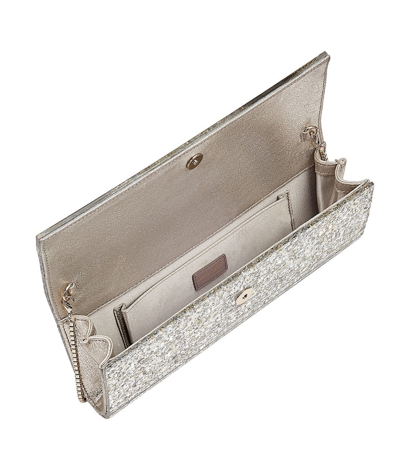 Jimmy Choo Sweetie glitter clutch bag, evening accessory - British product