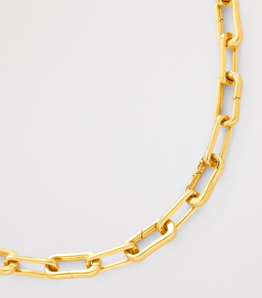 Monica Vinader Alta Charm gold vermeil necklace - British product