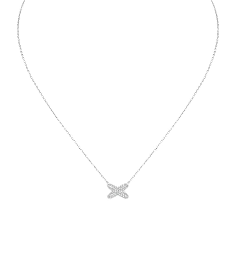 Chaumet Jeux de Liens white gold diamond pendant necklace, imported from the UK