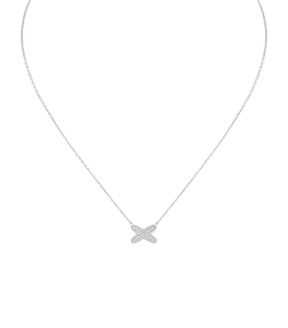 Chaumet Jeux de Liens white gold diamond pendant necklace, imported from the UK