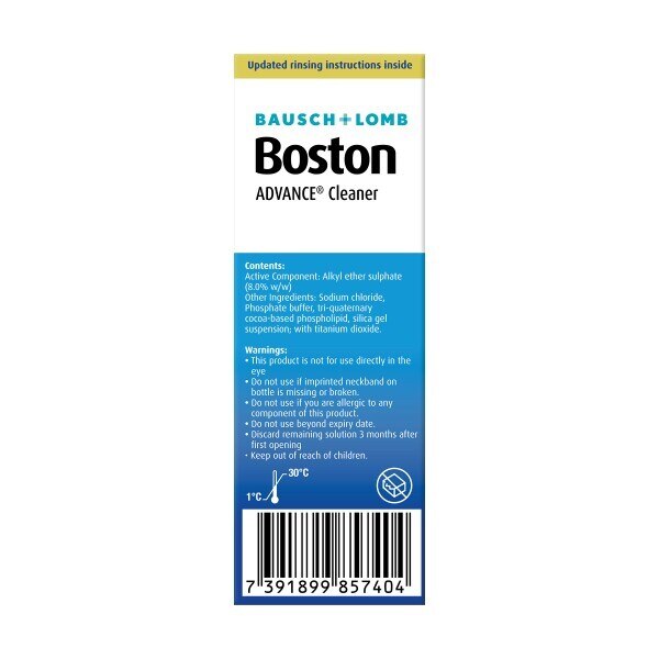 Boston Contact Lenses Advance Cleaner 30ml GOODS Superdrug   