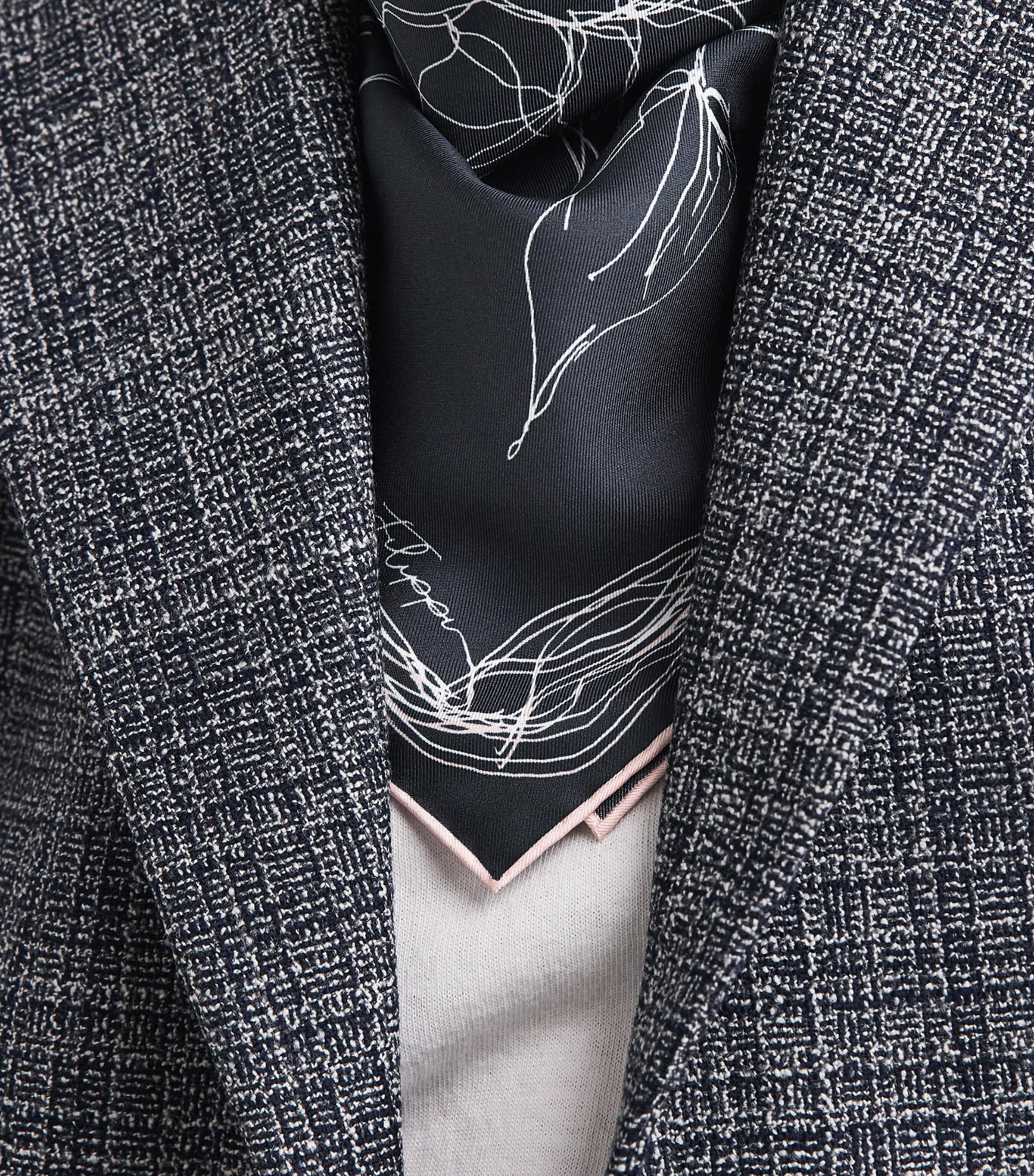 Fabiana Filippi silk twill printed scarf 90cm, imported from the UK