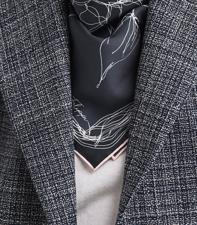 Fabiana Filippi silk twill printed scarf 90cm, imported from the UK