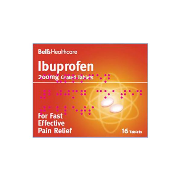 Bells Ibuprofen 16 Tablets 200mg