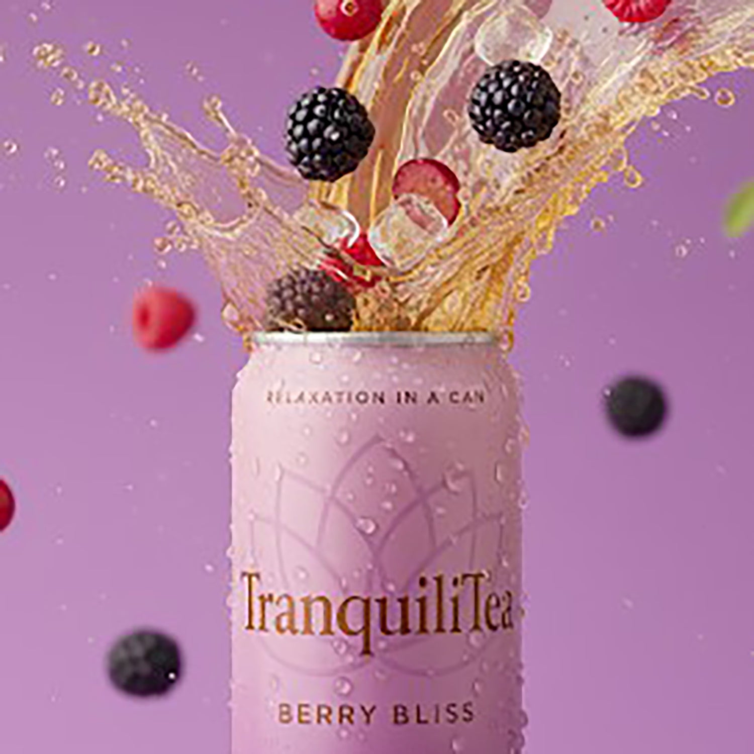 TranquiliTea Berry Bliss jasmine tea drink 330ml 12-pack, imported from the UK