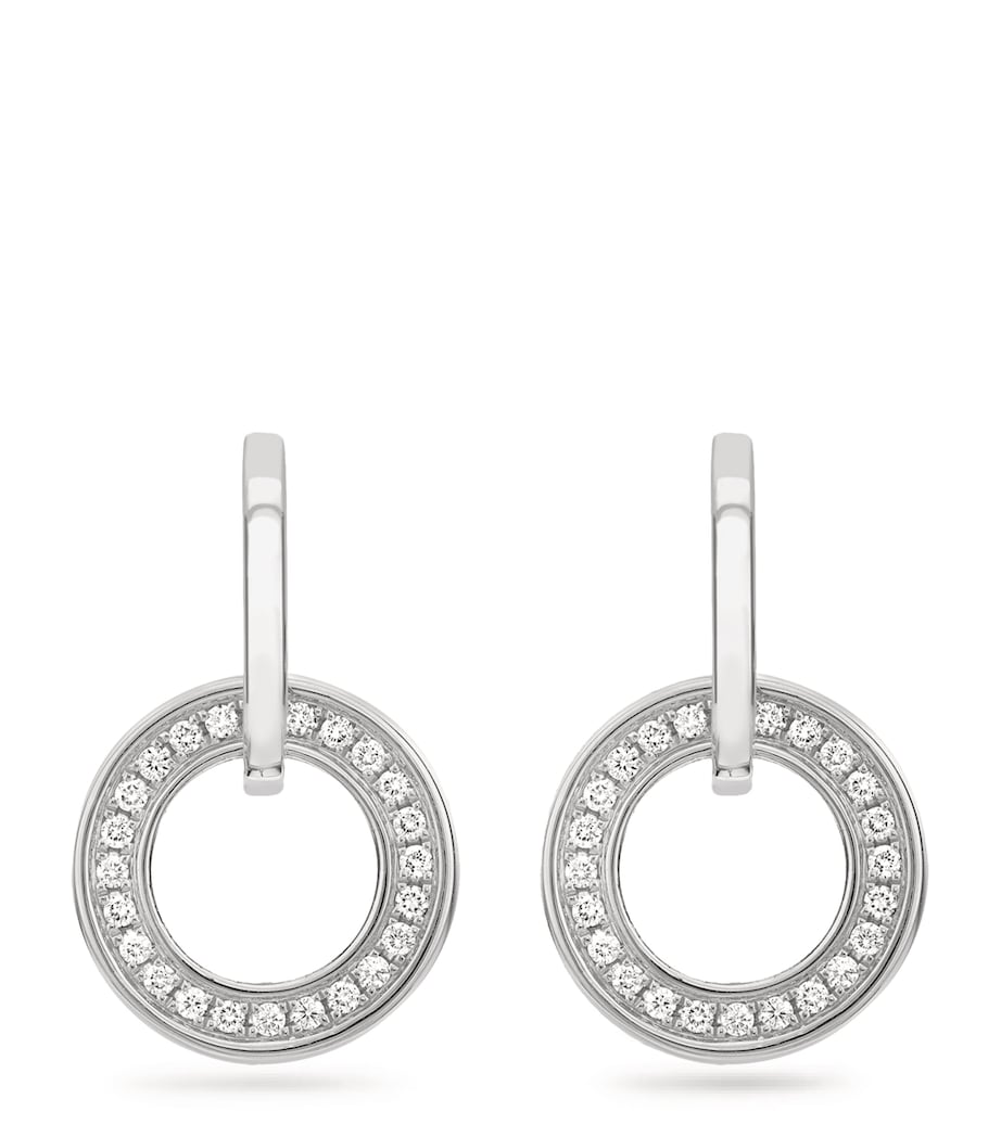 Boodles Classic Roulette diamond earrings, imported from the UK