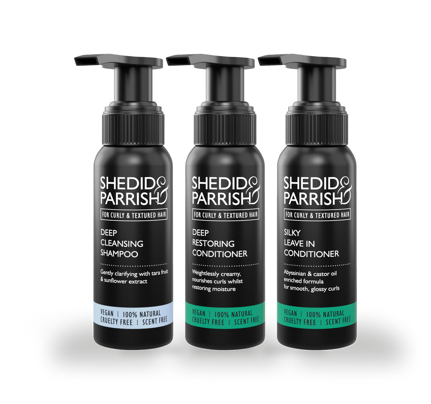 Shedid & Parrish mini curl routine kit, imported from the UK