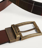 Barbour leather tartan reversible belt - British product