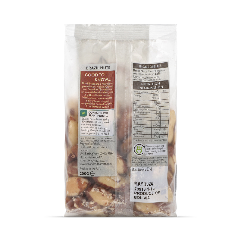 Holland Barrett Whole Brazil Nuts 200g