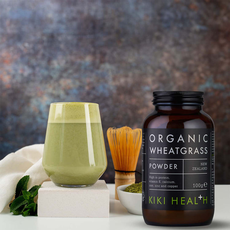 KIKI Health organic wheatgrass powder 100g, UK version