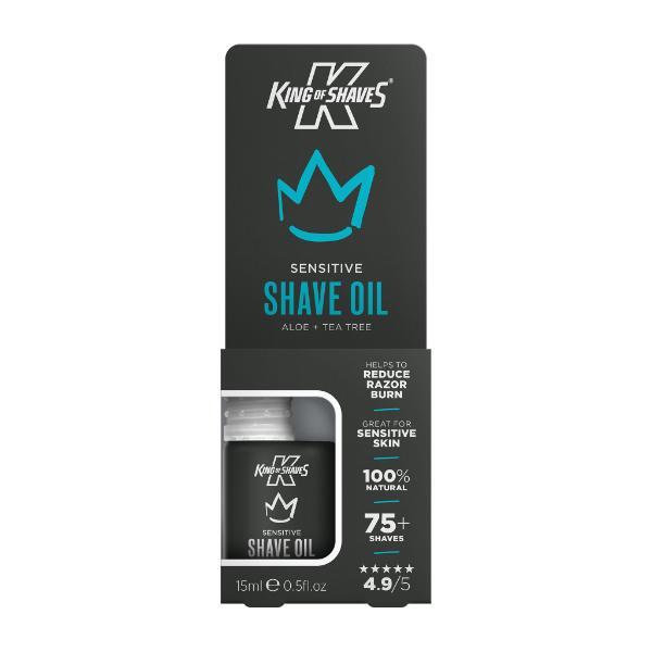 King Of Shaves sensitive shaving oil 2x15ml (British brand)