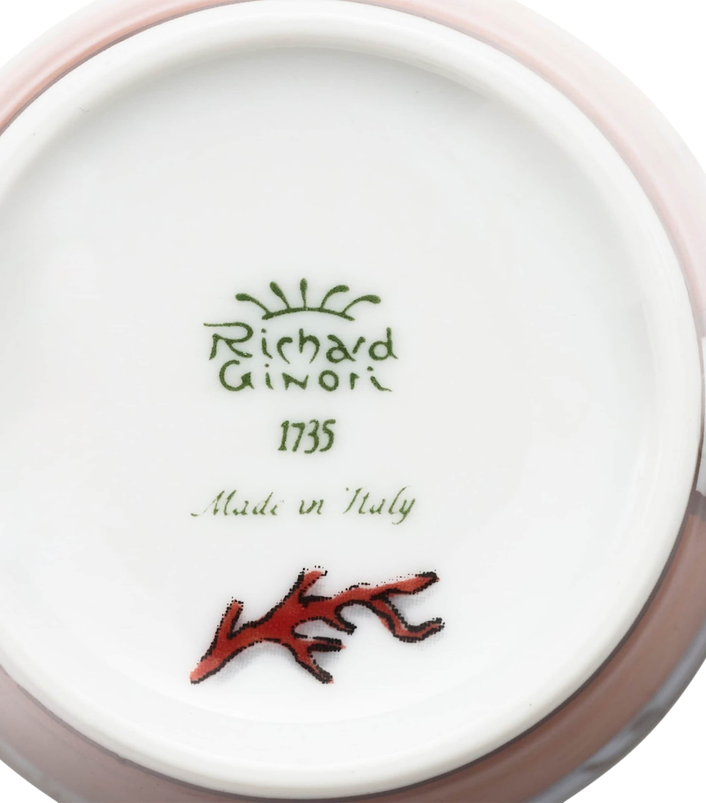 Ginori 1735 porcelain coffee cups and saucers set - British product