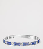 Cartier white gold LOVE bracelet with diamonds and sapphires, UK version