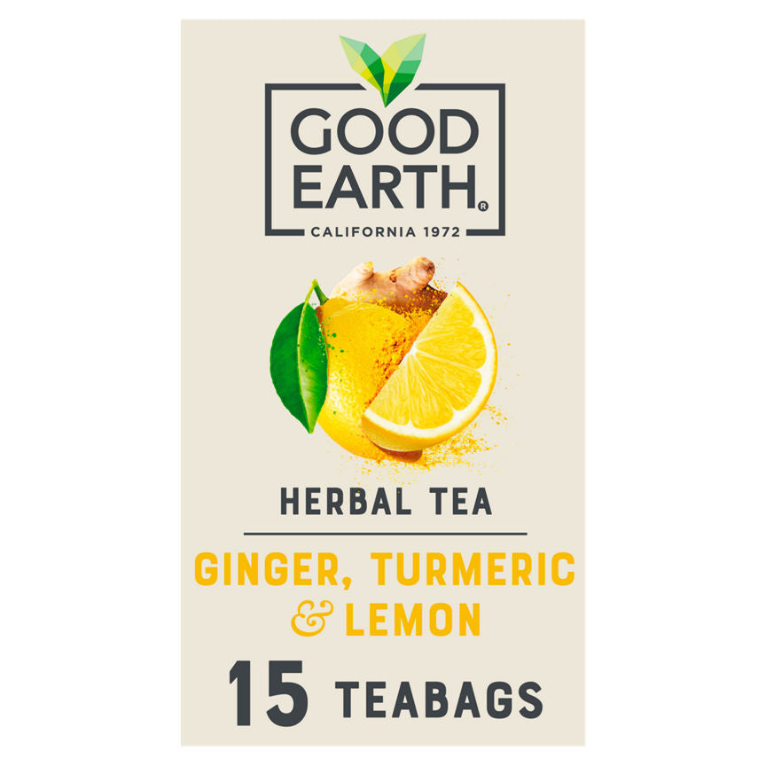 Good Earth Turmeric Lemon Tea Bags x 15 GOODS ASDA   