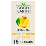 Good Earth Turmeric Lemon Tea Bags x 15 GOODS ASDA   