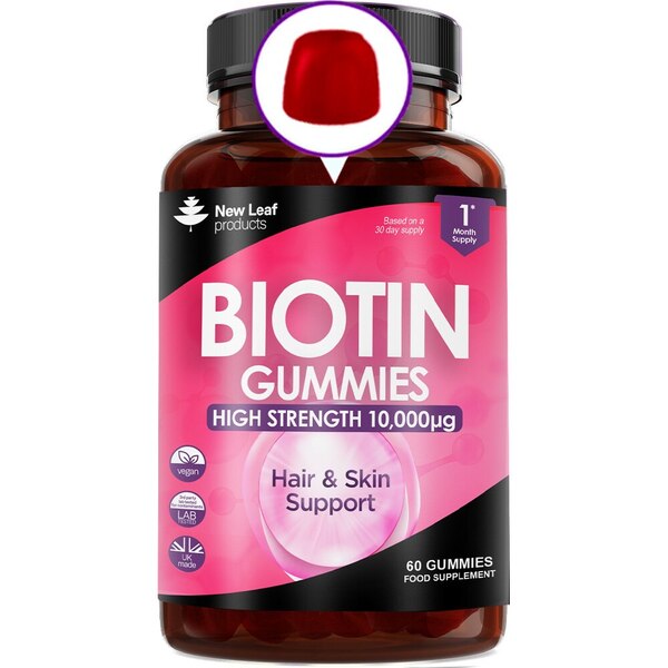 Biotin 10,000µg Vegan Gummies For Beauty, Hair, Skin & Nails GOODS Superdrug   