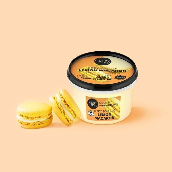 Organic Shop Lemon Macaron Body Souffle Lemon & Clementine