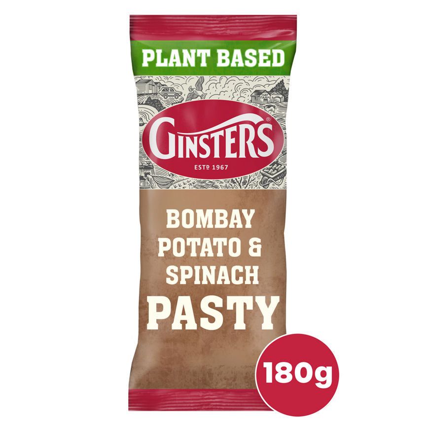 Ginsters Vegan Bombay Potato & Spinach Pasty GOODS ASDA   