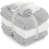 George Home Grey Hooded Towels and Face Cloth Set General Household ASDA   