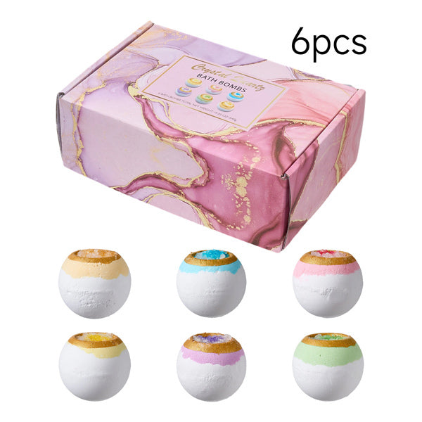 Livingandhome bath bomb set 6-piece, imported from the UK