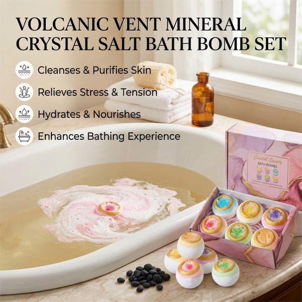 Livingandhome bath bomb set 6-piece, imported from the UK