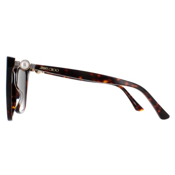 Jimmy Choo Damesolbriller kattøye brun gradient - Britisk produkt
