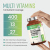 VitaBright multivitamin tablets 27 nutrients 400 tablets (British brand)