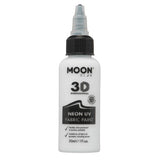 Moon Glow Fabric Paint White 30ml, imported from the UK