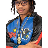 Smiffys 90s rapper kit bucket hat glasses medallion - British product