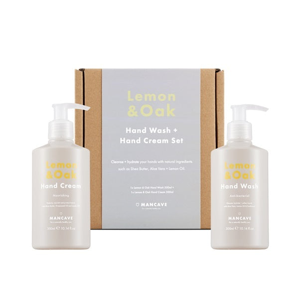 ManCave Lemon & Oak hand care giftset, UK version