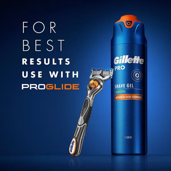 Gillette Pro Shave Gel cools to soothe skin 200ml, UK version