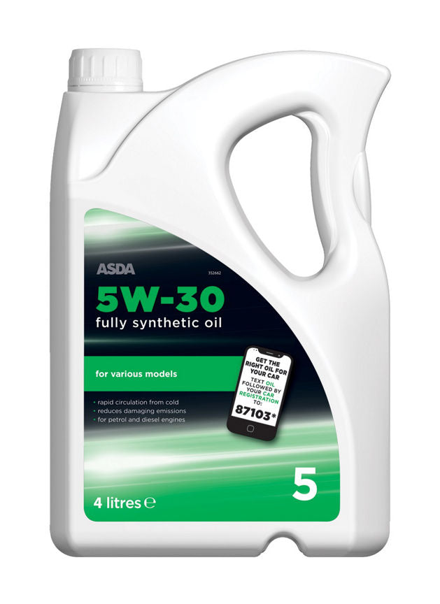 ASDA 5w30 Fully Synthetic H/M Oil 4L