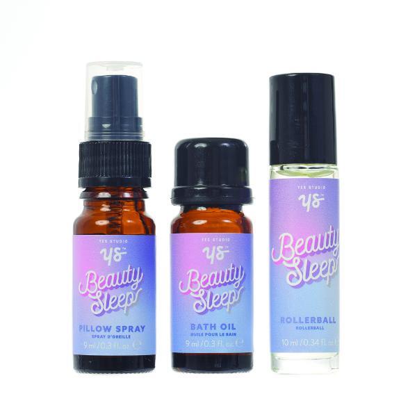 Yes Studio sleep set with bath oil pillow spray rollerball - British product