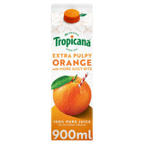 Tropicana Pure Orange Fruit Juice with Extra Juicy Bits 900ml All chilled juice Sainsburys   