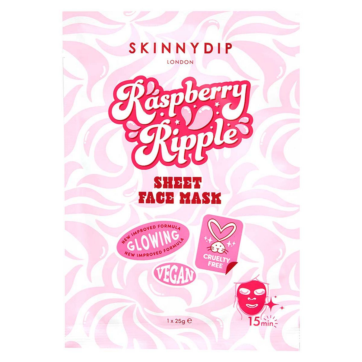 Skinny Dip Raspberry Ripple Sheet Mask 25g GOODS Boots   