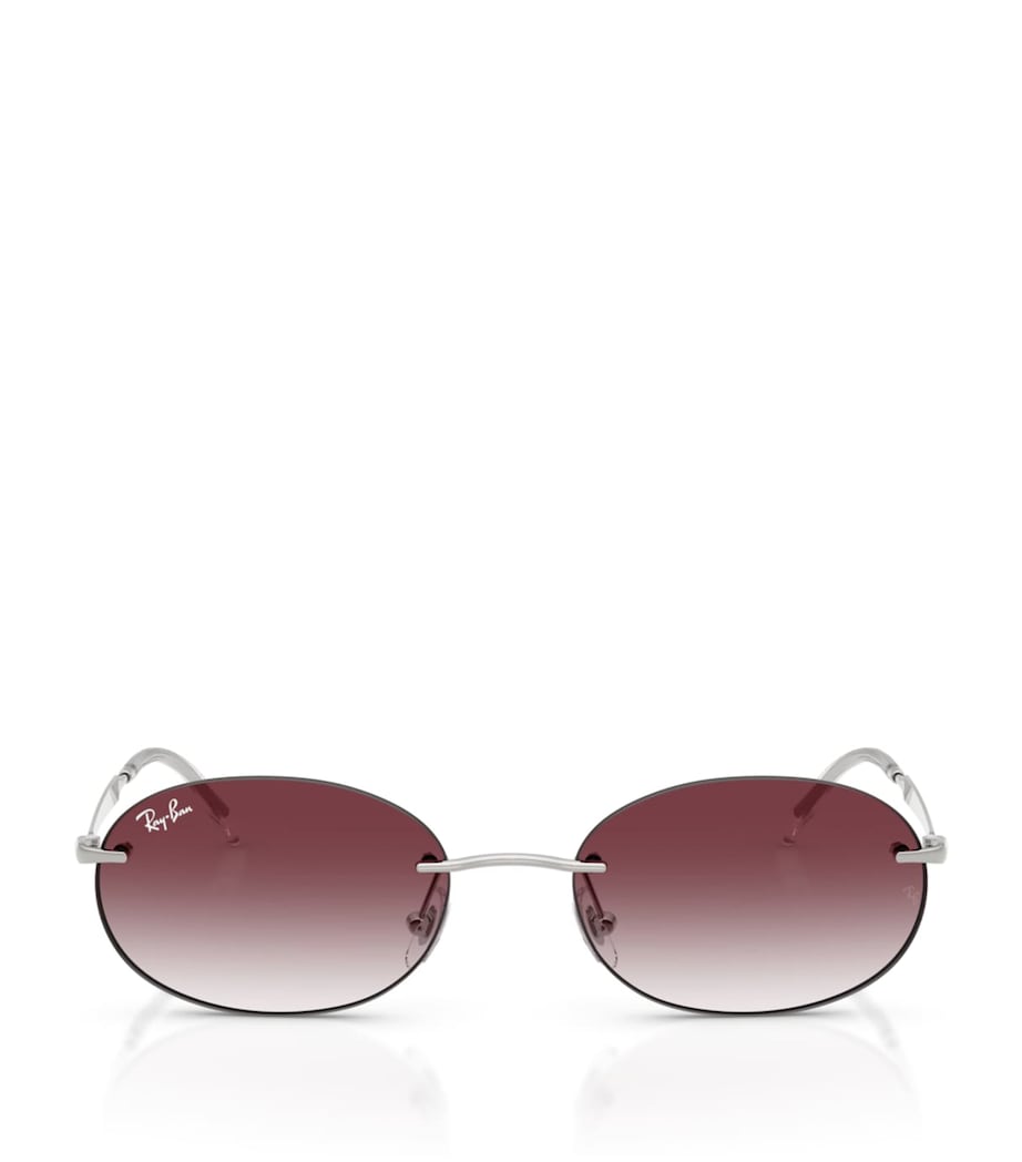 Ray-Ban RB3767 metal oval sunglasses, UK version