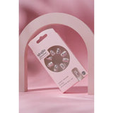 Studio London silver metallic false nails 24pcs, imported from the UK