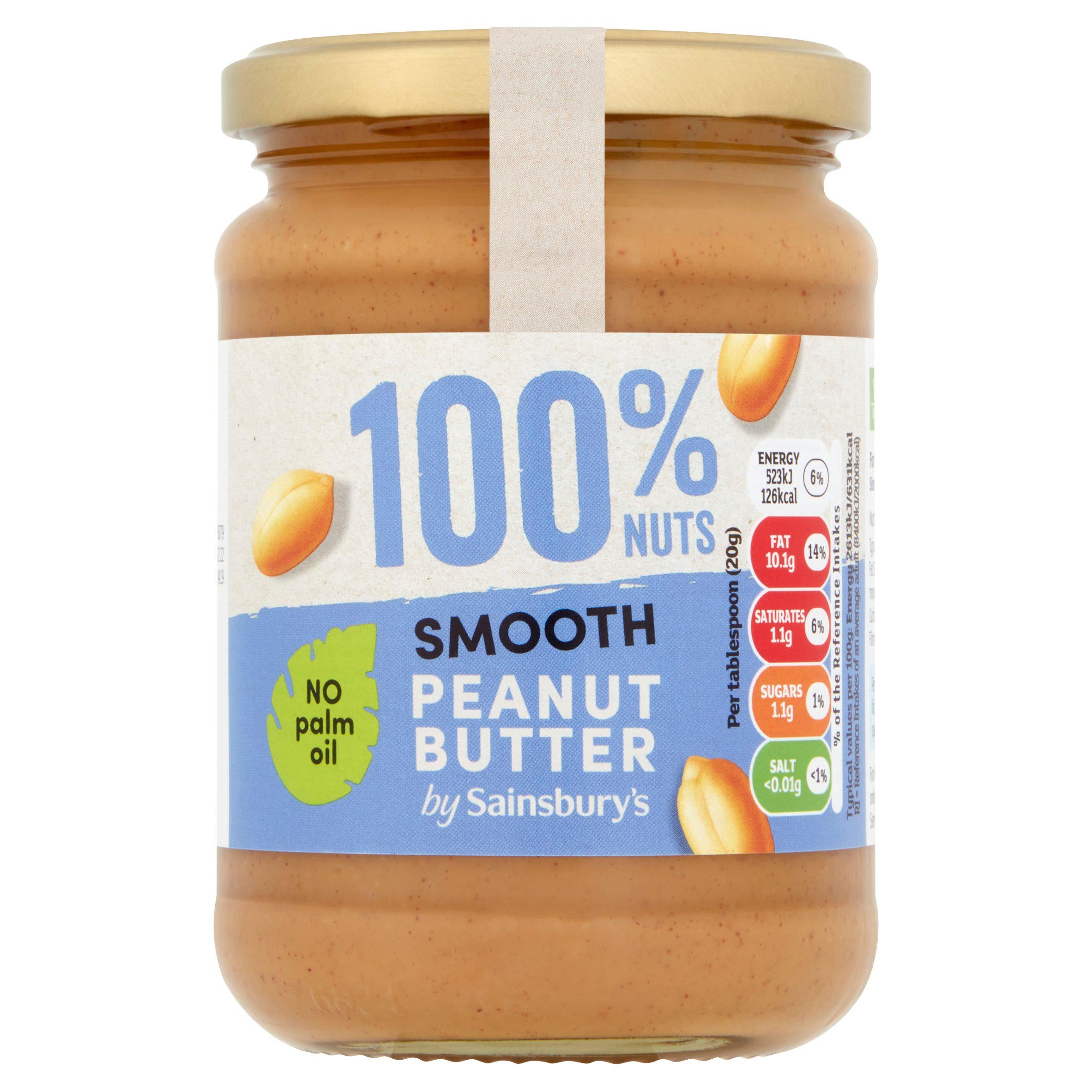 Sainsbury's Smooth Peanut Butter 340g GOODS Sainsburys   