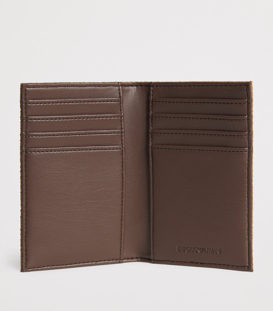 Emporio Armani leather embossed card holder, imported from the UK