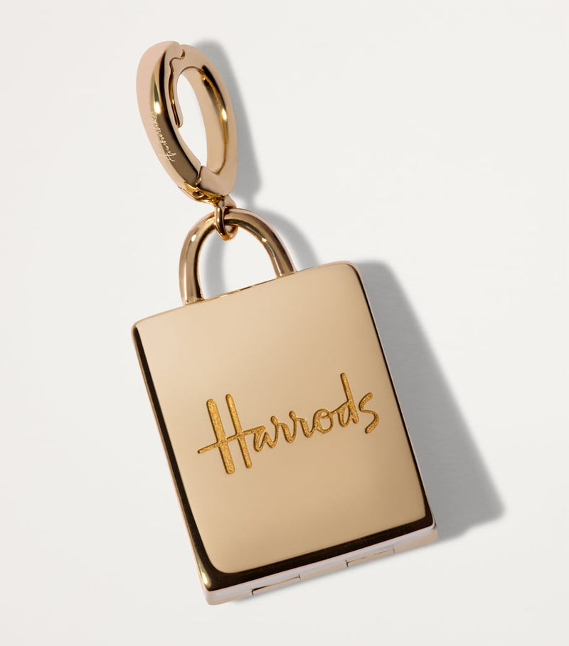 Annoushka Harrods yellow gold malachite charm locket 26mm (British brand)